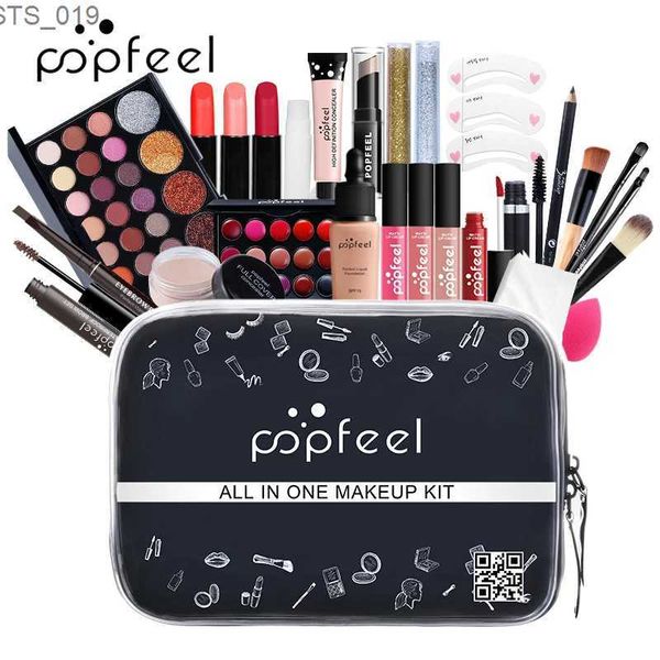 Outils de maquillage Kit de maquillage POPFEEL tout-en-un ensemble de maquillage complet pour le visage ombre à paupières brillant à lèvres Eyeliner pinceaux de maquillage sac de cosmétiques produits de maquillage