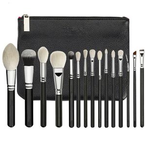 Make -uptools Professioneel 15 stcs Black Brush Set Foundation Eyeshadow Beauty 230816