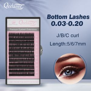 Makeup Tools Qeelasee Bottom Volume Wimpers Onder Wimper Extensions 5 6 7mm Korte Wenkbrauw Maquillaje Cilios 230614