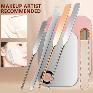 Outils de maquillage spatule de base cosmétique en acier inoxydable bâton de mélange outil de crème d'ombre à paupières 231117