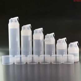 Strumenti per il trucco Bottiglia trasparente per pompa per essenza Bottiglie airless in plastica per lozione Crema Shampoo Bagno Contenitore cosmetico 10 pezzi / lotto Mfudf