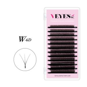 Outils de maquillage Veyes Inc 6D Extensions de cils en forme de W Veyelash Matic Floraison Double Conseils 3D Bloom Premade Fans Doux Dense Individuel Dhdcq