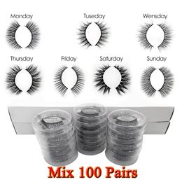 Outils de maquillage Vente en gros 20304050100 Paires 3D Mink Lashes Faux Cils Naturel Faux Cils Maquillage Wispy Dramatic maquiagem cilios 230613