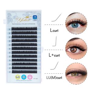 Outils de maquillage Yelix L Curl Lash Extension 815mm MIX Mat Vison Cils Individuel LLUM Faux Cils 230425