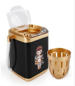 Makeuvil Washing Machine Electronic Pouth Puffle Clean Machine Washing Toolsmini Toyblack Mini Automatic Nettoyage jouet pour GI7482403