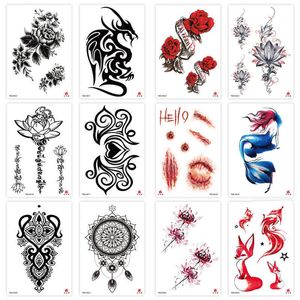 Make-up waterdicht Kleine arm tattoo sticker symbool Totem dierenskelet