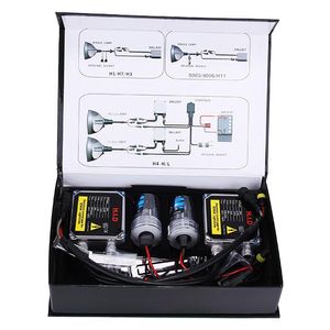 Makibes 6000K 880881 55W 12V F250 Xenon HID Kit phare de voiture ampoule xénon ballast mince - noir + argent