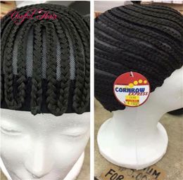 Fabrication de perruque outils perruque casquettes cornrow croceht perruque tressé casquette 70g synthétique fait pour crochet tresses tisser extension de cheveux 5658453