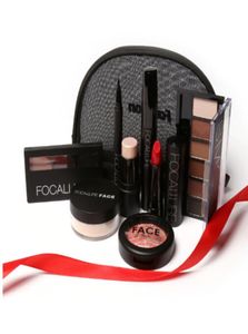 Makup Tool Kit 8-delige make-up cosmetica inclusief oogschaduw matte lippenstift met make-uptasje make-upset voor cadeau8697972
