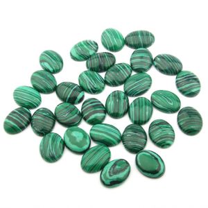 Malachiet ovaal plat pad edelsteen cabochons genezing chakra kristal stenen kraal cab hoesjes geen gat voor sieraden craft maken