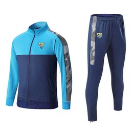 Malaga CF trainingspakken voor heren Warme wintersportkleding voor buitensport Casual sweatshirt met volledige ritssluiting en lange mouwen