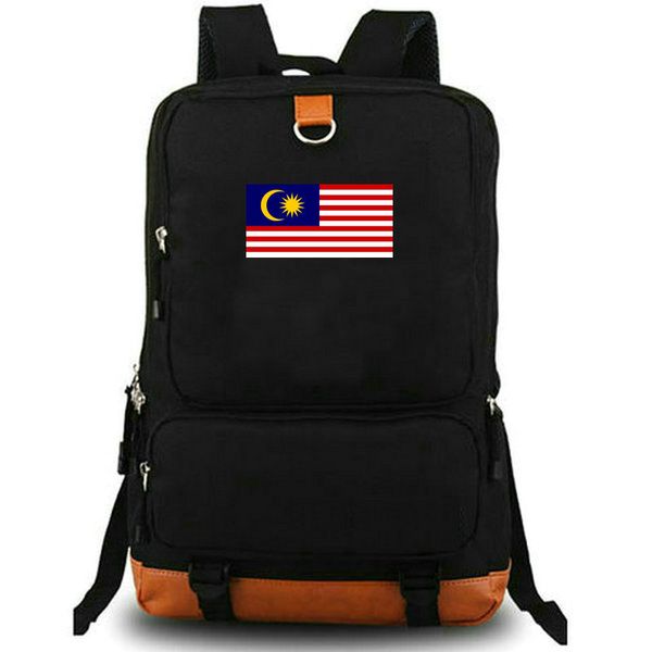 Sac à dos Malaisie Sac à dos MYS Country Flag Sac d'école Kuala Lumpur Sac à dos imprimé bannière nationale Sac à dos de loisirs Sac à dos pour ordinateur portable