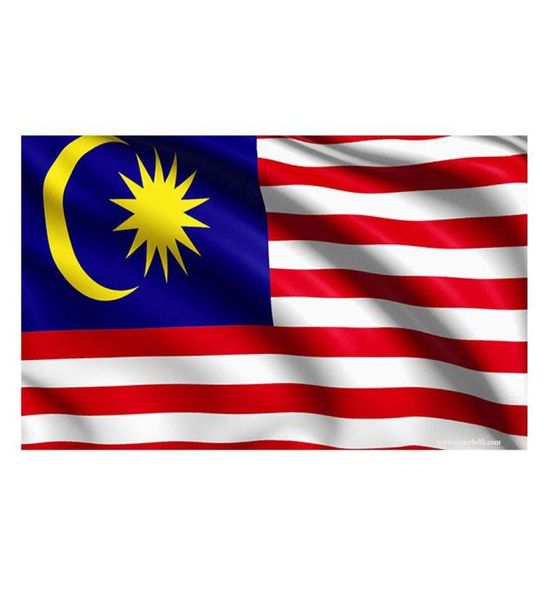 Malaysia Flag de haute qualité 3x5 pi 90x150cm des drapeaux nationaux Festival Party Gift 100d Polyester Indoor Outdoor Imprimé Flags Banners8637974