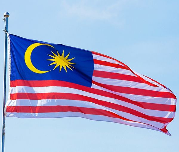 Drapeau national de la Malaisie 0.9x1.5m Drapeaux de pays en polyester de la Malaisie 5X3 pieds fabriqués en Chine à prix bon marché, livraison gratuite