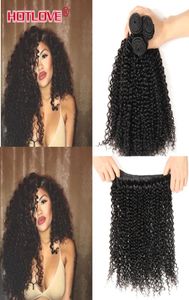 Malaisien Afro Crépus Bouclés Cheveux Mixte Longueur 3/4 Bundles Lot Non Transformés Malaisien Crépus Bouclés Vierge Cheveux Extensions de Cheveux Humains6165391