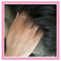 Malasia HD 13X4 Frontal de encaje Color Natural Recto Remy Cabello humano Cabello virgen 13 por 4 Cierres superiores de belleza