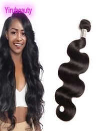 Maleisisch Echt haar Natuurlijke kleur 1030 inch Lichaamsgolf Diep krullend Watergolf Kinky Steil haar Extensies Maagd haar Inslagen Dye1533512