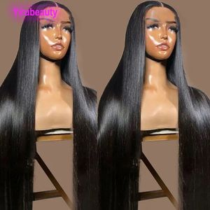 Maleisisch echt haar Yirubeauty 10-32 inch 180% dichtheid Recht Braziliaans 4X4 5X5 13X4 Lijmloze Kant Pruik Natuurlijke Kleur Gratis Deel