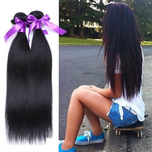 Malaisienne Vierge Cheveux Raides 4pcs Lot 100% Non Transformés Malaisienne Cheveux Raides Tisse Pas Cher Malaisienne Vierge Cheveux Bundle Offres