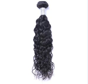 Cheveux humains vierges malaisiens Vague naturelle Vague d'eau Non transformés Remy Hair Weaves Double Trames 100g / Bundle 1bundle / lot Peut être teint blanchi