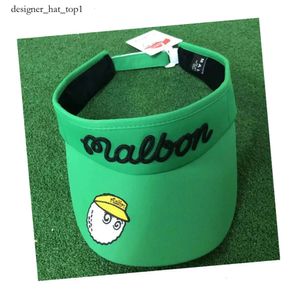 Diseñador de moda de Malbon Hates al aire libre Corea del Sur Malbon Golf Golf Leisure Leisure Secado Rápido Sunshade Sin sombrero de copa Sol Sol Vacío 2135