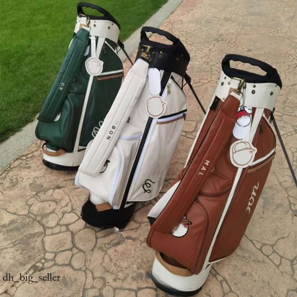 Sac de golf Malbon Fisherman Stand Unisexe Super Lightweight Imperproof Brown Green Blanc trois couleurs Disponibles Sacs de golf 133