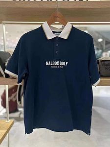 Malbon Golf T Shishs Men Polo T Shirt Temporante Causal Diseñador Camisetas de algodón transpirable Manga corta Us Size S-XL Worms Crazy Golf Camiseta 398