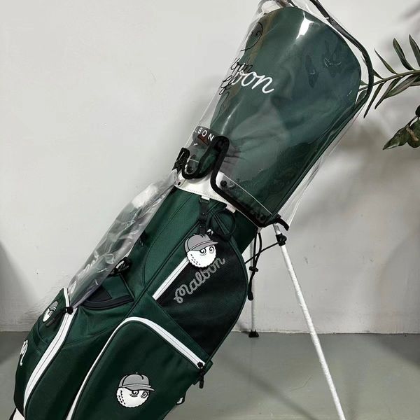 Malbon Golf Tide Brand Outdoor Golf Bag Stand Bucket Bocket Bag Sports Sports Bag de alta calidad PU impermeable Bolsa de golf de golf