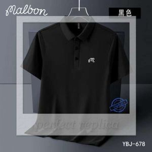 Malbon Heren T-shirts Zomer Geborduurd Malbon Golf Poloshirt Mannen Hoge Kwaliteit Heren Korte Mouw Ademend Sneldrogend Top Business 302