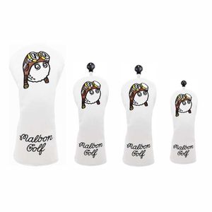 Malbon Andere golfproducten Qilot Golf Woods Headcovers Covers for Driver Fairway Putter Clubs Set Heads Pu Leather Unisex Quality Protec 9346