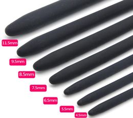 Mâle 350mm 7 pièces Flexible Silicone massage de la Prostate bouchon de pénis son urétral jouets sexuels pour homme Stimulation de l'urètre dilatateur urétral6282950