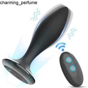 Mannelijk anaal seksspeelgoed 10 frequentie mannelijke prostaat massager mannelijke buttplug vibrator met afstandsbediening elektrisch