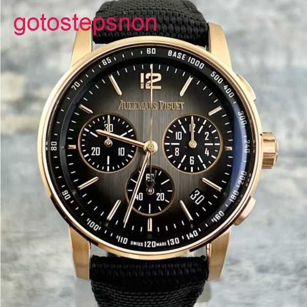 Code de montre de bracelet Male AP 11.59 Série 26393or Rose Gold Black Plate Mens Fashion Leisure Business Sports Mécanical Timing Watch