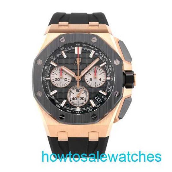 Montre de bracelet AP masculin Epi Mens Watch Royal Oak Offshore Series 26420ro New Rose Gold Ceramic Ring Chronograph Mens Fashion Leisure Sports Mécanicale montre