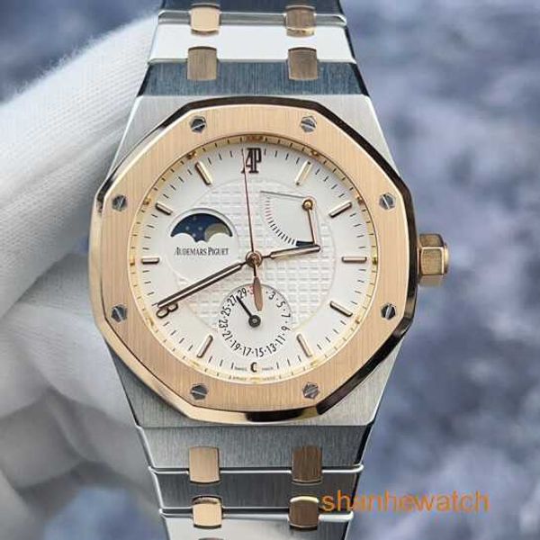 Reloj de pulsera AP para hombre Epic Royal Oak Series 26168SR China Great Wall Limited Reloj mecánico automático de oro rosa de 18 quilates y acero de precisión