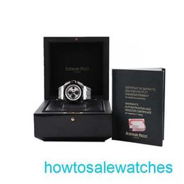 Mâle AP Wrist Watch Royal Oak Offshore 26400 Diamètres 44 mm un dur à trouver le fond blanc plaque de synchronisation noire Panda Face Complete Ensemble