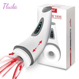 Mâle automatique suceur masturbation tasse chauffant vagin vibrant machine pipe puste pussy toys for hommes bien adultes 18 240423