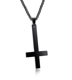 Collar colgante invertido de St Peter macho ST Peter para hombres Cortero de acero inoxidable Crux de Sanctus Petrus Jewelry Collar 6784876