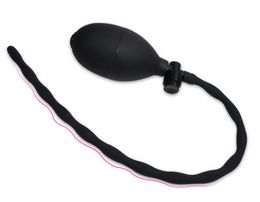 Vessie mâle remplissant le silicone gonflable de 33 cm de long plug creux file dilatateurs urétraux cathéters sons étirement des jouets sexuels adultes 7151599