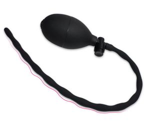 Vessie mâle remplissant le silicone gonflable de 33 cm de long plug creux file dilatateurs urétraux cathéters sons étirement des jouets sexuels adultes 7300326