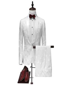 veste masculine Blazer Men de vêtements d'extérieur set dancjacketpant costume mâle garçon veste blanche blazer usterwear mariage marié chanteur de bal chanteuse D2076213