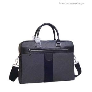 Porte-documents d'affaires masculins Sac pour ordinateur portable à épaule unique Porte-documents à section transversale Paquet d'ordinateur Sac incliné Sacs à main pour hommes Sacs Cartable brandwomensbags