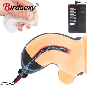 Cage mâle Silicone son urétral électrostimulateur urètre jouets sonores pour hommes anneau de coq balle civière testicule 2203291018271