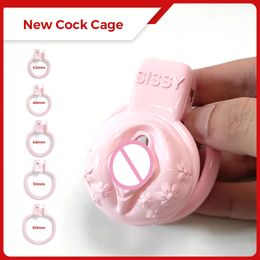 Dispositifs de chasteté masculins Sissy BDSM Chatte Vaginale Cock Cage Petit Bondage Serrure Esclave Pénis Anneau Sex Shop 18 Gay Ladyboy Sex Toys 240102