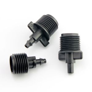 Mannelijke connector tuinwaterconnector gazon kas Capillaire Micro sprinkler druppelirrigatie diy bewateringsgereedschap onderdeel