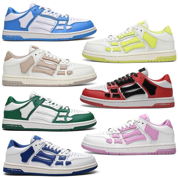 Chaussures de planche décontractées squelette masculin squelette femelle femme noir blanc bleu rose rouge vert extérieur d'entraînement de jogging chaussures de jogging sneakers