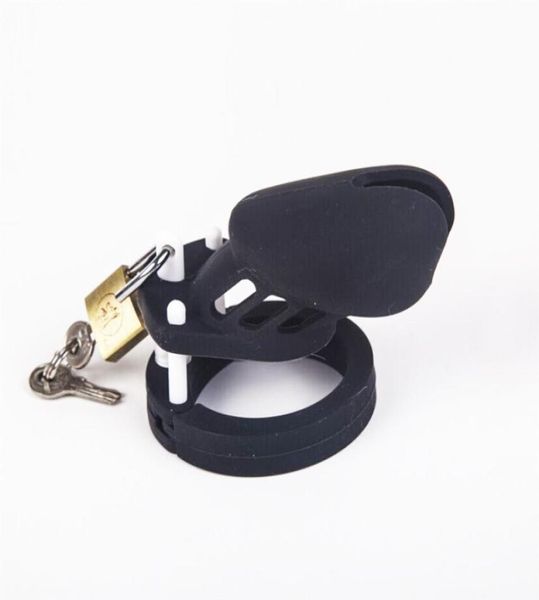 Dispositivo de dispositivo masculino jaula de polla con anillo de 5 pene CB6000S Cinturón de silicona CLAQUETA Toyos sexy para hombres8337091