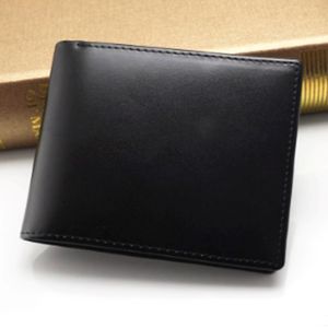 Mannelijke echte lederen designer portemonnee Casual korte visitekaartje houder pocket mode portemonnee portemonnee voor mannen 293B