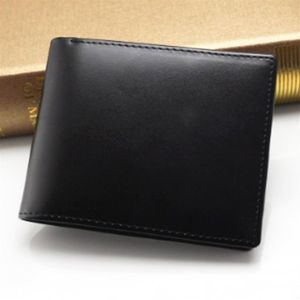 Mannelijke echte lederen ontwerper portemonnee Casual korte visitekaartje houder pocket mode mode portemonnee portemonnee voor MEN183T