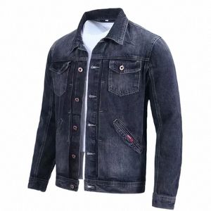 Mâle Jean Manteaux Butt Larges Épaules Veste En Jean Pour Hommes Bleu Clair Corée Fi Coréen Vêtements Populaires De Tissu Faible Coût G I0I6 #